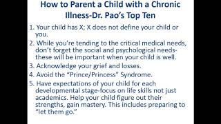 Parenting a Child Diagnosed with Health Issues