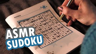 ASMR Playing Sudoku 🔍 | Writing, Paper Sounds | No Talking