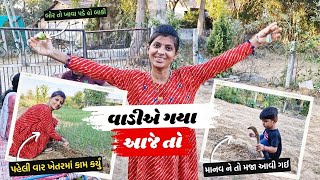 વાડીએ ગયા આજે તો | Priya Patel Vlog #vlog #dailyvlog #farmer #farm