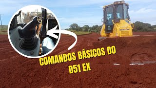 Explicando os comandos básicos do trator de esteira D51ex komatsu