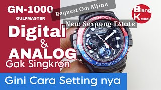 GN-1000 gulfmaster digital dan analog nya Gak Singkron