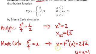 Random variate generation -- Example 1