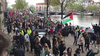 Duizenden demonstranten bij mars voor de bevrijding van Palestina (16-5-2021)