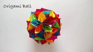 Flower Ball Origami | Kusudama Flower Ball paper folding | Honeycomb origami