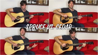 Guitar Tone Tuesday: Ep 131 - Spruce Vs. Cedar Topped Dreadnaught Showdown Ft. Eastman Guitars!