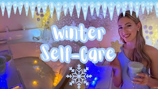 Winter Self-Care❄️🛁 | homemade vanilla ice cream \u0026 DIY spa