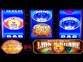 JACKPOT! Triple Wild Cherry + Double 3x 4x 5x Pay + Double Jackpot Lions Share slot play!