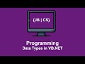 Data Types in VB.Net