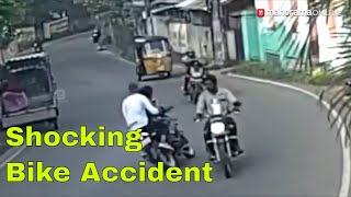 Bike Accident in Kerala State - Shocking CCTV Footage