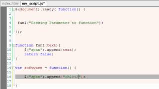 Custom Functions: jQuery