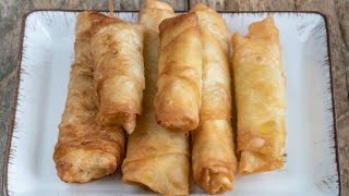 Burek mit Hackfleisch طرز تهیه بورک ترد و خوشمزه با گوشت چرخ کرده به روش خیلی راحت و آسون