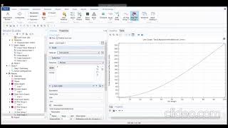COMSOL simulation of cantilever beam