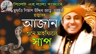 তাহেরি হুজুরের আজান শুনে মাহফিলে সাপ । মুফতি গিয়াস উদ্দিন আত তাহেরী । Gias uddin Tahery