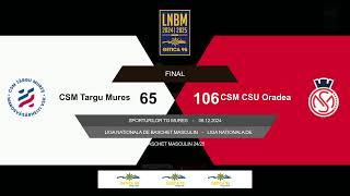 LNBM Getica 95 2024-2025: CSM Târgu Mureș - CSM CSU Oradea