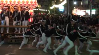 平成27年10月4日　津久野地区祭礼(後宮)　灯入曳行