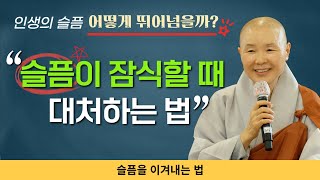 마음의 슬픔 어떻게 극복할까? / 슬픔에 빠진 사람들을 위한 슬픔 이겨내는 법