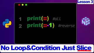 Slicing in Python NumPy Array Lesson 3 (Data science)