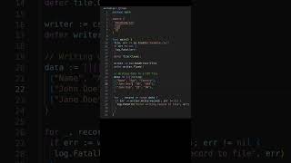 Creating and Manipulating CSV Files in Golang