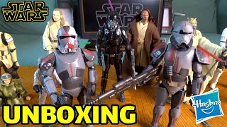 Hasbro Star Wars action figures unboxing - "The Bad Batch" and Lucasfilm 50th Anniversary Collection