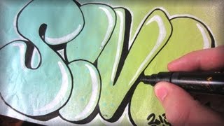 Graffiti Throw Up Collaboration Poster SIVE X FELN