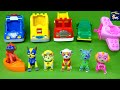 Learning Colors for Toddlers with Paw Patrol Mighty Pups Toys Lego Duplo Spelling Letters ABCs Video