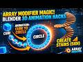 Blender Array Modifier Magic! 😲 Cube To Circle & Spiral Stairs Animation Tutorial#3D#ArrayModifier