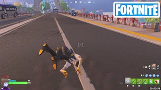 着地する前にジャンプボタンを押し続けてロール着地を行う【フォートナイト Fortnite キックスタート】