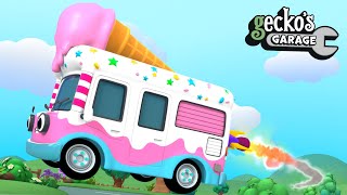 Flying Ice Cream Truck｜Gecko's Garage｜Funny Cartoon For Kids｜Learning Videos For Toddlers