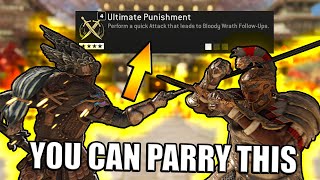 You can PARRY ULTIMATE PUNISHMENT! - Another parrierable T4 Feat | ForHonor