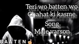 😔Teri wo baten wo chahat ki rasme💔sad song❣️ WhatsApp status || @akashmaji755