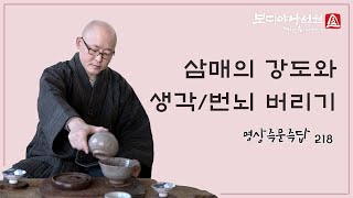 삼매가 약하면 생각과 번뇌를 버리기가 힘든가?ㅣ명상 즉문즉답 218회ㅣ혜안스님