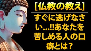 すぐに逃げなさい...!!あなたを苦しめる人の口癖とは？ 🙏 仏教の教え