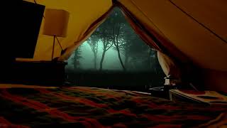 ASMR Barulho de Chuva Na Barraca Cabana   6 Horas de Som da Natureza   Chuva na Tenda para Dormir