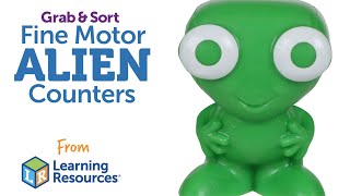 Grab \u0026 Sort Fine Motor Alien Counters