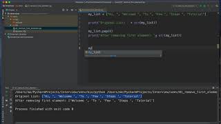 Python Removing first element of list python list remove by index By Few Steps 🔥 4k ❤️
