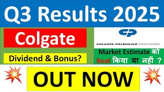 COLGATE Q3 results 2025 | COLPAL results today | COLGATE Share News | COLGATE Share latest news