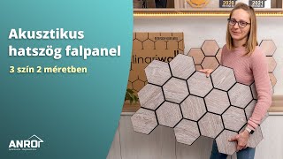 Hatszög akusztikus falpanelek - új geometrikus minta a faldekorációban