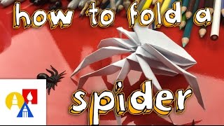 How To Fold The Coolest Origami Spider Ever!