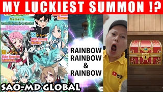 My Luckiest 400 Diamonds Rare Summon !! (Sword Art Online Memory Defrag Global)