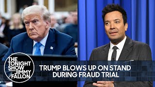 Trump Blows Up on Stand During Fraud Trial, Putin's 2024 Presidential Run | The Tonight Show