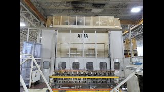 500 METRIC TON AIDA TMX-S2 STRAIGHT SIDE DOUBLE CRANK PRESS, NEW 1995