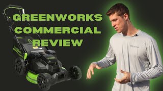 NEW GREENWORKS COMMERCIAL 82lm25s LAWNMOWER REVIEW | Best Battery Powered Lawnmower? | Greystone