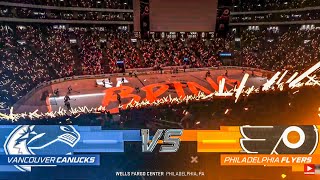 Vancouver Canucks vs Philadelphia Flyers 10/15/2022 NHL 23 Gameplay