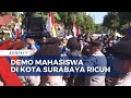 Demo Mahasiswa di Balai Kota Surabaya Diwarnai Kericuhan, 3 Orang Diamankan Polisi!