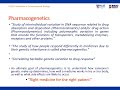 pharmacogenomics