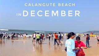 GOA - CALANGUTE BEACH 🏖️ 15 DECEMBER 2024 // Bahut Tourist🤔 // Current situation