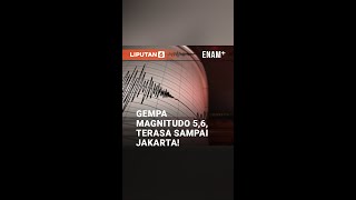 Gempa Magnitudo 5,6 Cianjur, Terasa Sampai Jakarta #Shorts