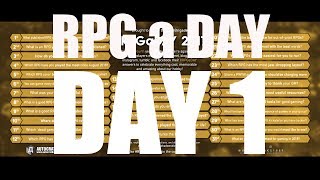 RPGaDAY 2017 - Day1