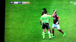 Fallo di Mano Scandaloso di Seedorf Rigore NON dato al Bologna dall'Arbitro Rocchi!