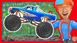 Monster Trucks for Kids with Blippi – Educational Videos for Toddlers | Learn Colors